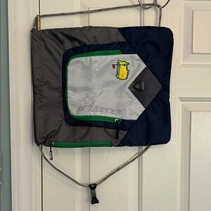 Masters Blue and Gray Backpack with Green Accents